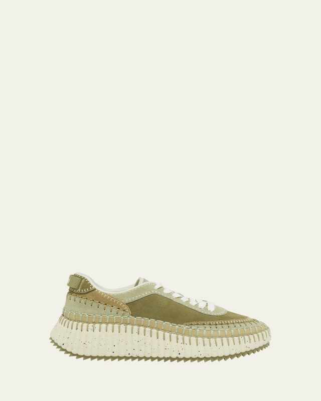 Nama Suede Stitch Walking Sneakers